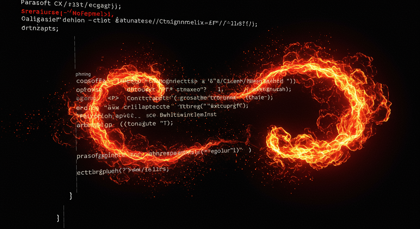 Eye-catching visual of Parasoft C/C++test, C++, static analysis
and  AI technology vibes
