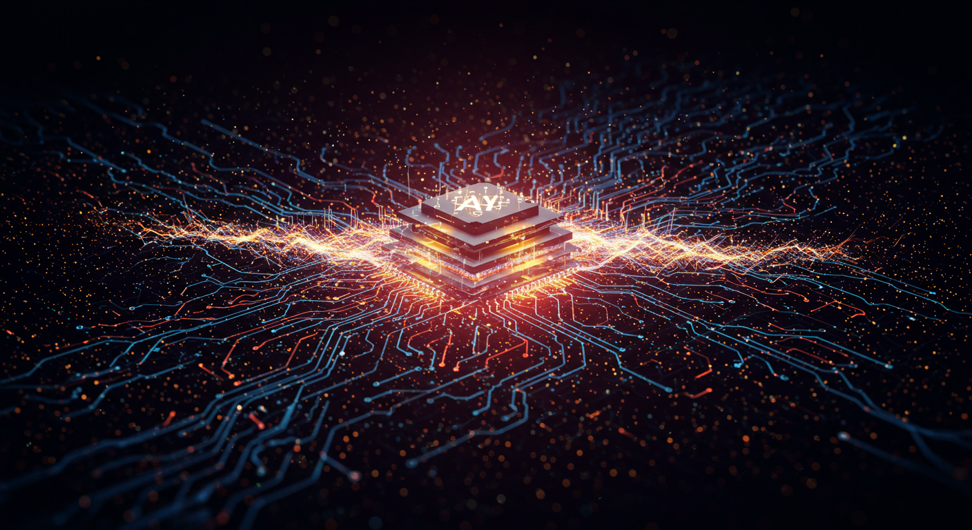 Future potential of AI, machine learning, data preparation represented visually