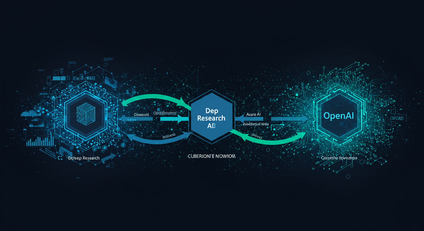 Future potential of Deep Research, Azure AI, OpenAI represented visually