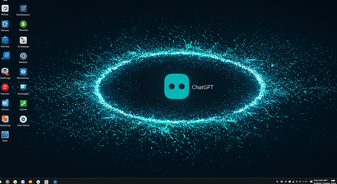 Future potential of AI, ChatGPT, Windows
 represented visually
