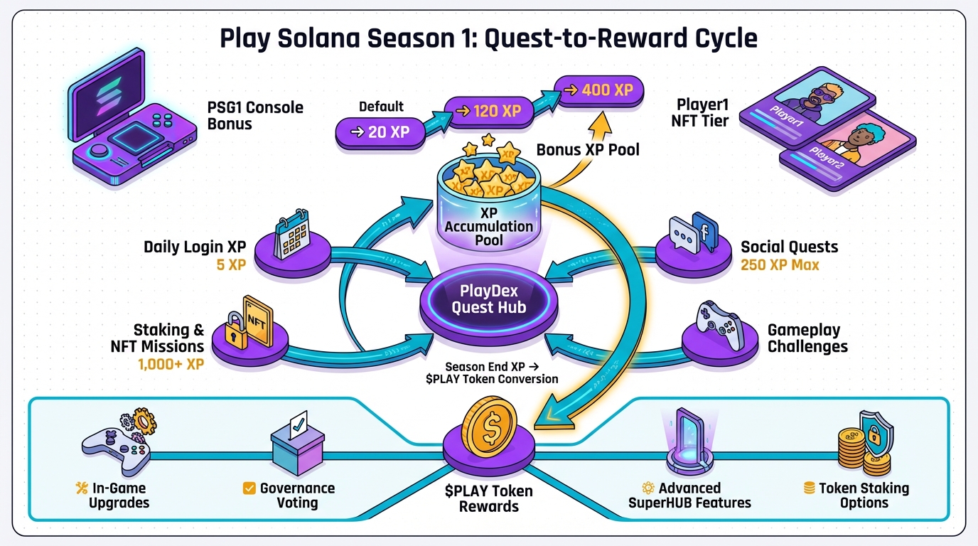 Diagram explaining the GameFi economy