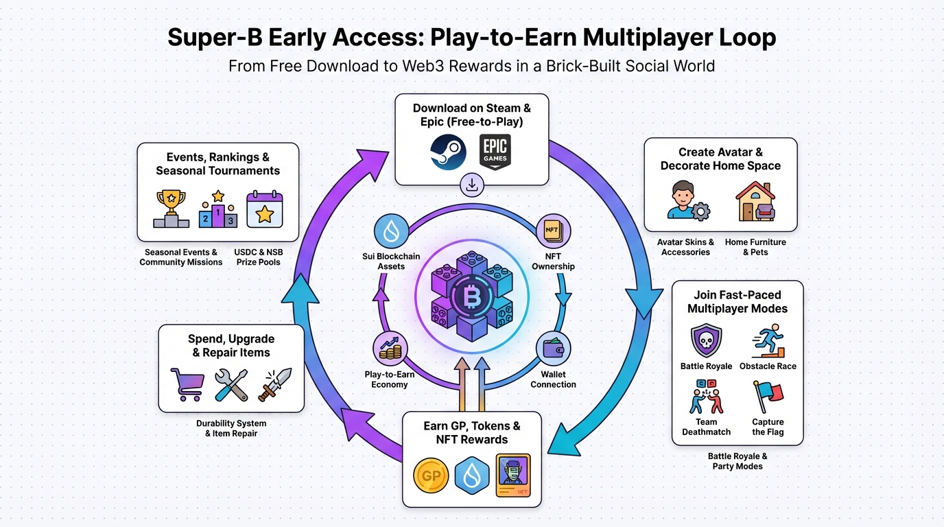 Diagram explaining the GameFi economy