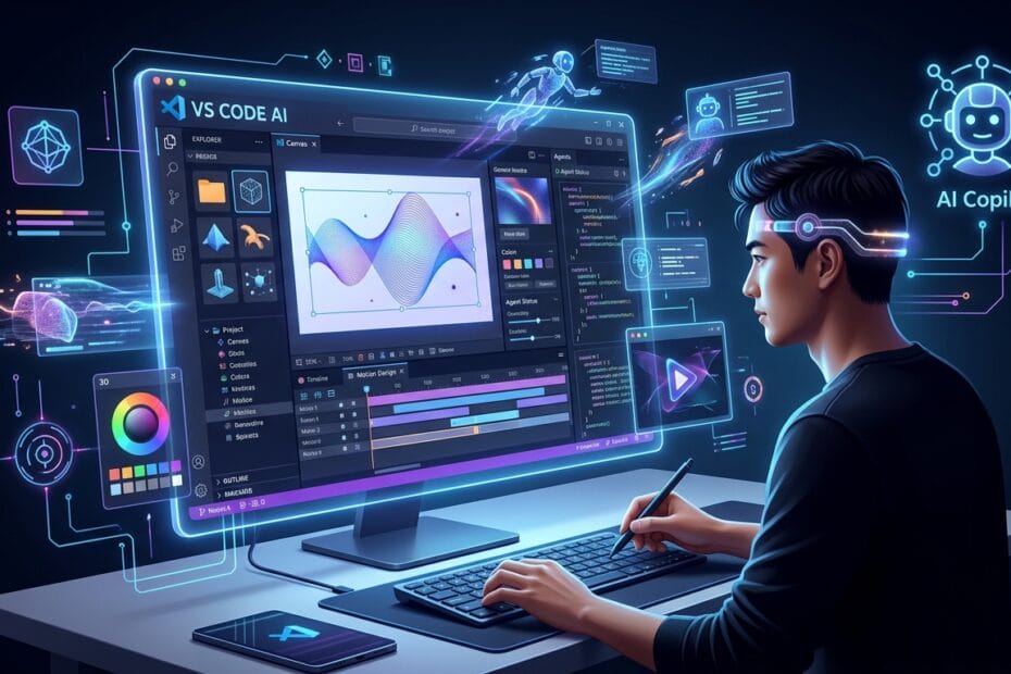 VS Code AI 2026: Transforming Creative Workflows | Add "Original Analysis" to news articles Simply reporting AI news won't compete with major media outlets. Let's add unique value that makes "AIMindUpdate" stand out. Action: At the end of each article, add 200-300 words of original analysis such as "Author's Perspective," "Implications for AI Adoption," "Comparison with Previous AI Breakthroughs," or "What This Means for Developers and Businesses." This alone helps the content be recognized as valuable and original. **Disclaimer:** The information provided on this site is for educational and informational purposes only. AI technologies evolve rapidly; please verify details with official sources before making decisions. **About the Author: Naoya** Naoya is a content creator specializing in AI tools and creative workflows. From image generation and video production to music composition with AI, he shares practical techniques for leveraging generative AI in creative projects. 🔗 Follow on X: @aicreatorpath